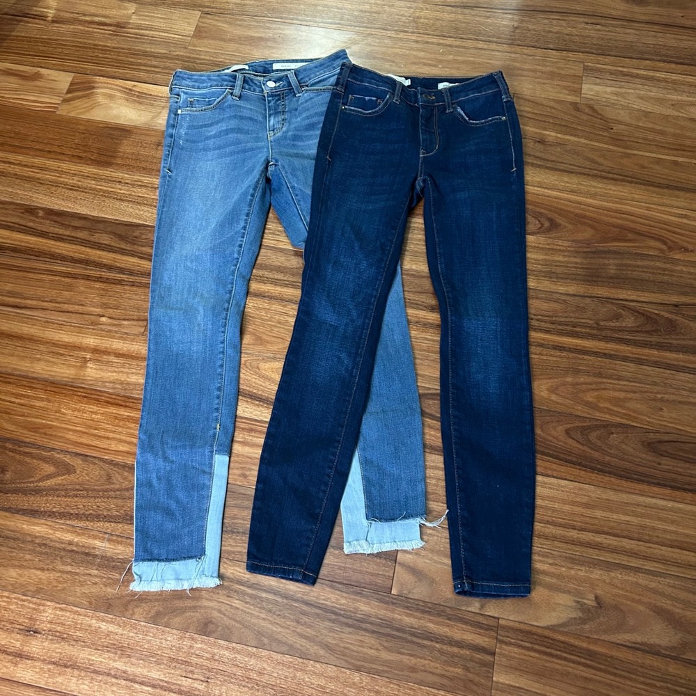 Anthropologie  Pilcro and‎ the Letterpress high Rise Skinny Jeans Script